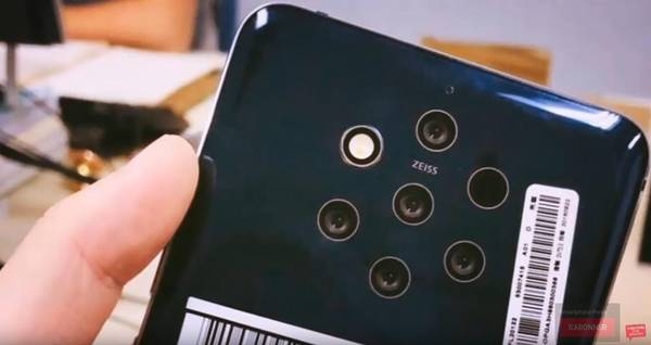 Nokia 9 Pureview se distingue pour ses 5 modules photos